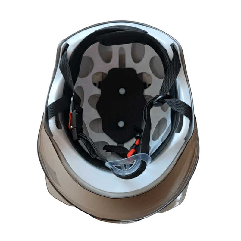 Casco moto Futur Urban blanco acolchado interior