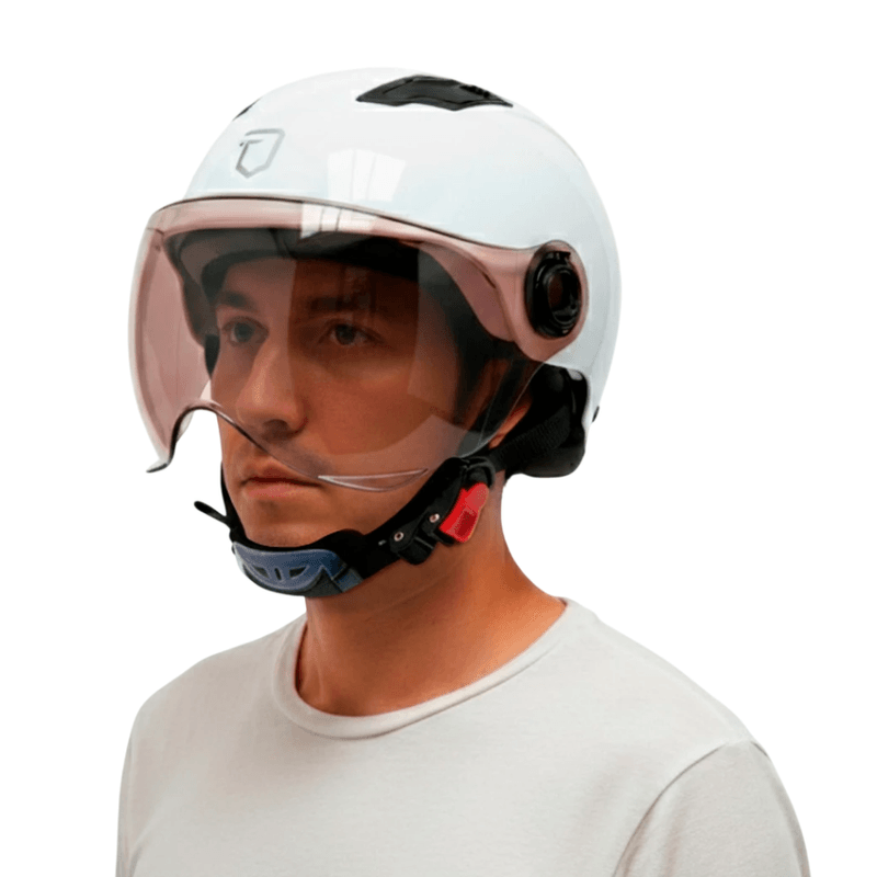 Casco moto Futur Urban blanco diseño compacto