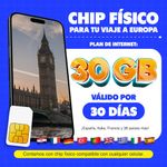 Chip físico MIFI Europa 41 países 30GB 30 días BENEFICIOS