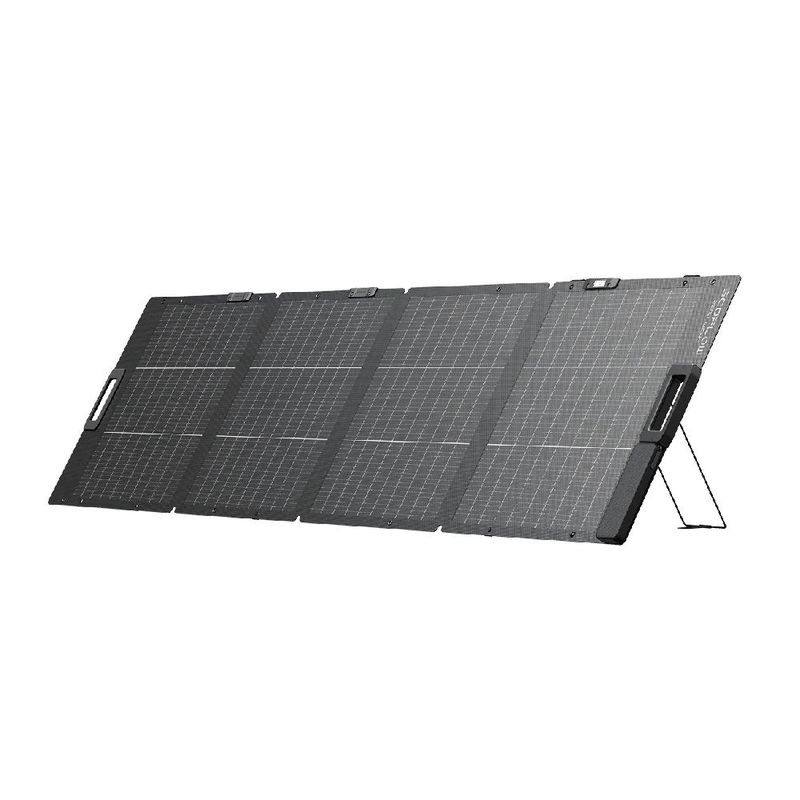 Panel solar portátil EcoFlow 220W plegable frontal oblicuo