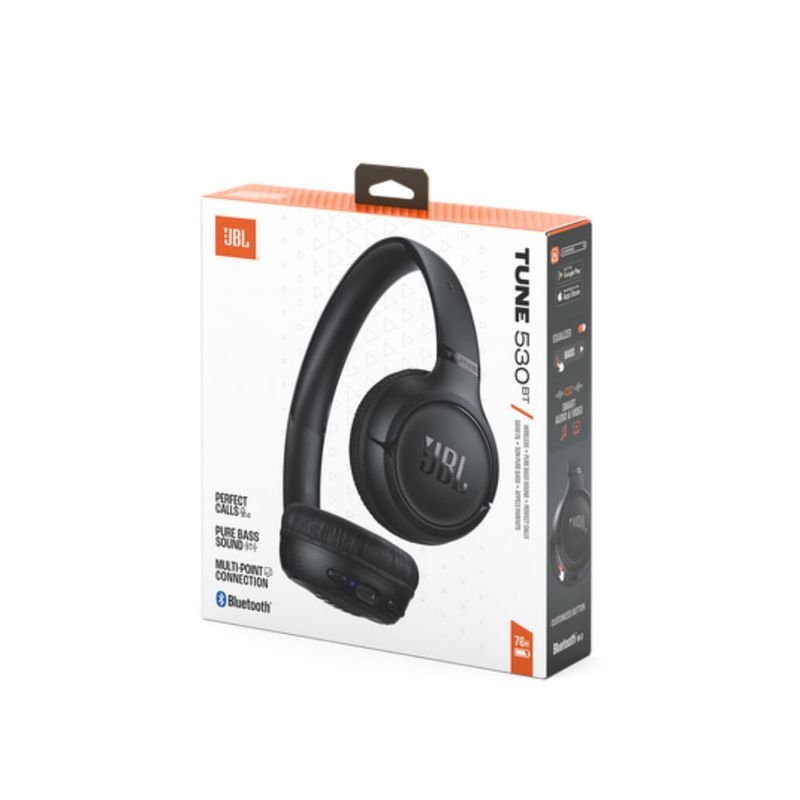 Audífonos JBL Tune 530BT Negro contenido de caja