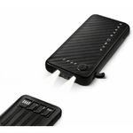Batería externa Bossney 10000mAh, 22.5W con linterna LED FRONTAL frontal oblicuo