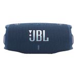 Parlante bluetooth JBL Charge 6 Auracast 45W azul vista frontal logo JBL