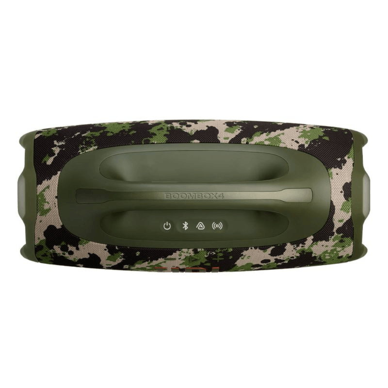 Parlante JBL Boombox 4 inalámbrico alta potencia color camuflado vista superior