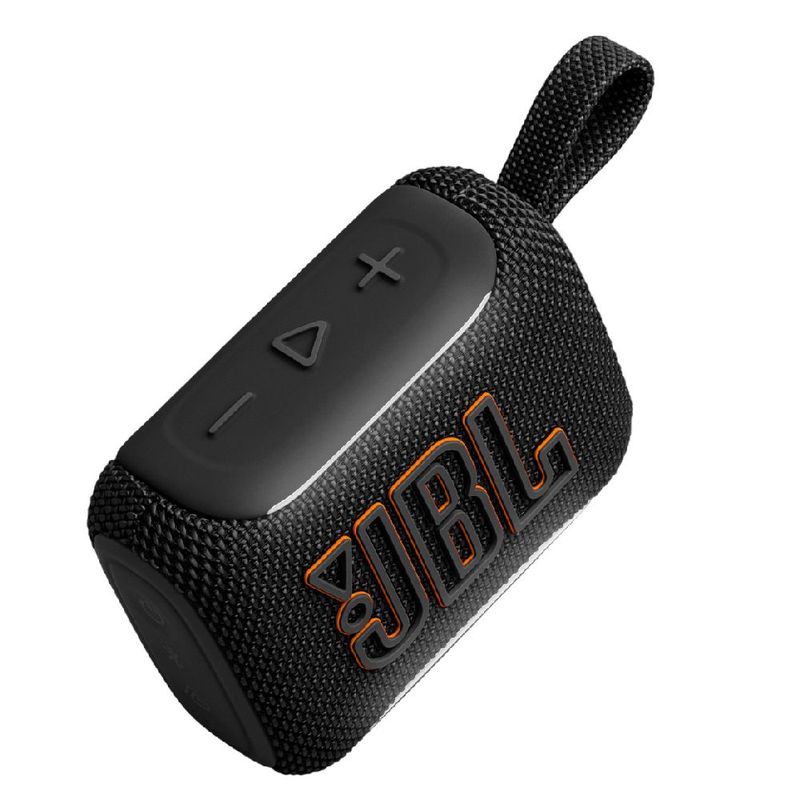 Parlante JBL Go 5 Bluetooth IP68 10h Portátil Negro diagonal