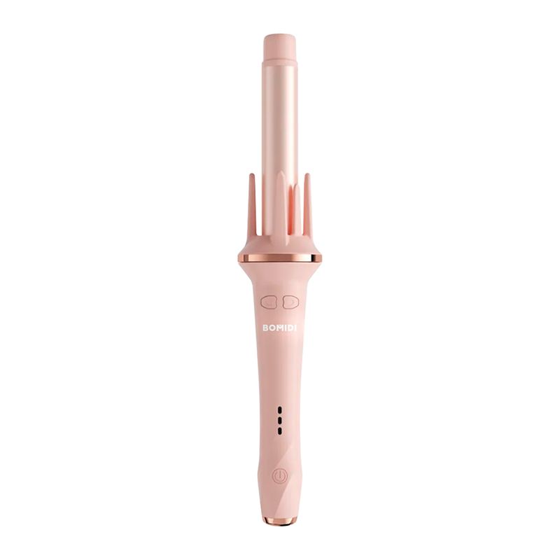 Rizador automático Bomidi HC02, 210°C, cerámica, rosado frontal