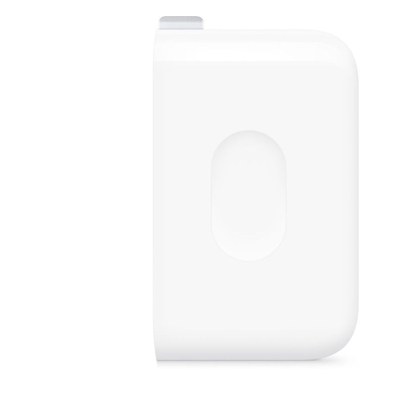 Cargador Apple USB-C 40W PD Dynamic Power Adapter blanco uso