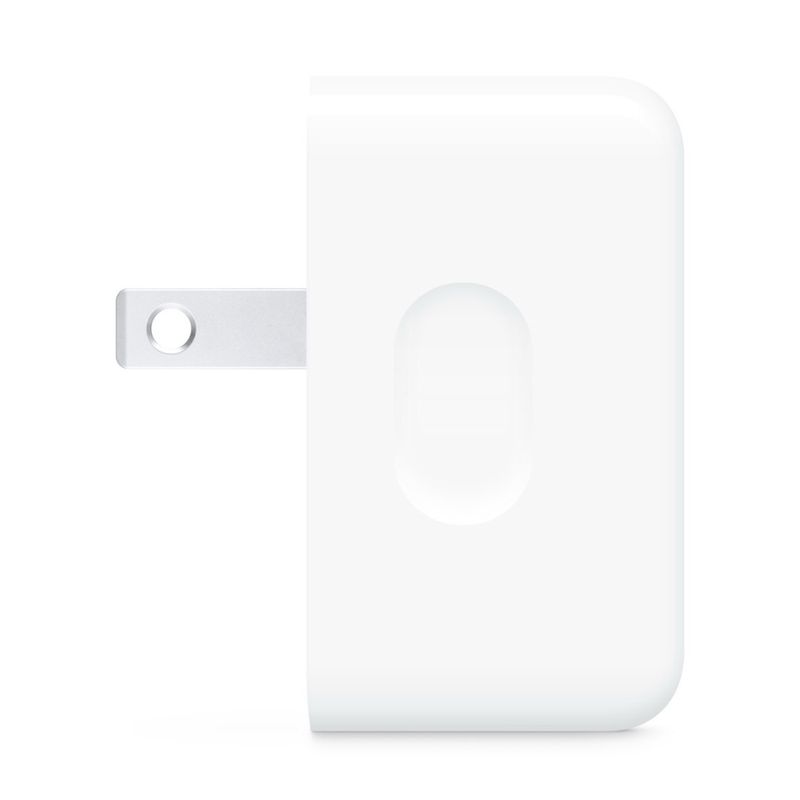 Cargador Apple 35W Dual USB-C, carga doble, compacto, lateral
