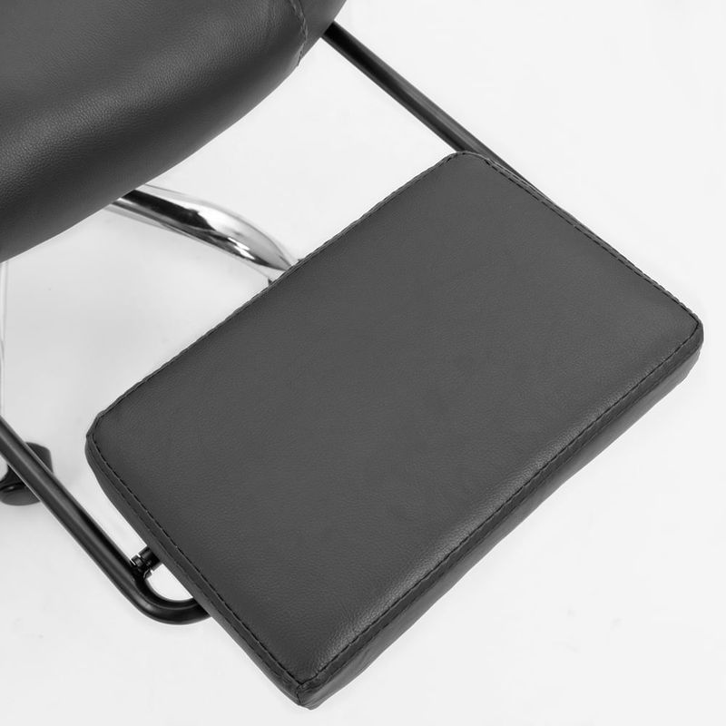 Silla gerencial Sillium reclinable con reposapiés negra reposapiés