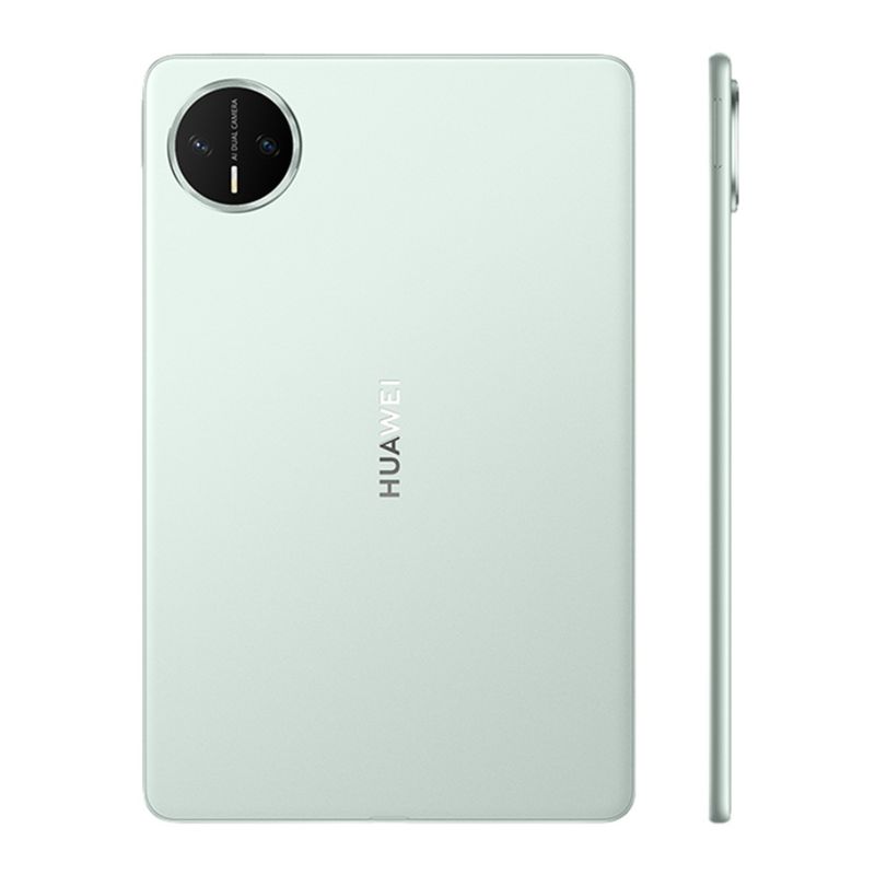 Tablet Huawei MatePad Mini 8.8 pulgadas 256GB color verde vista dorsal y lateral