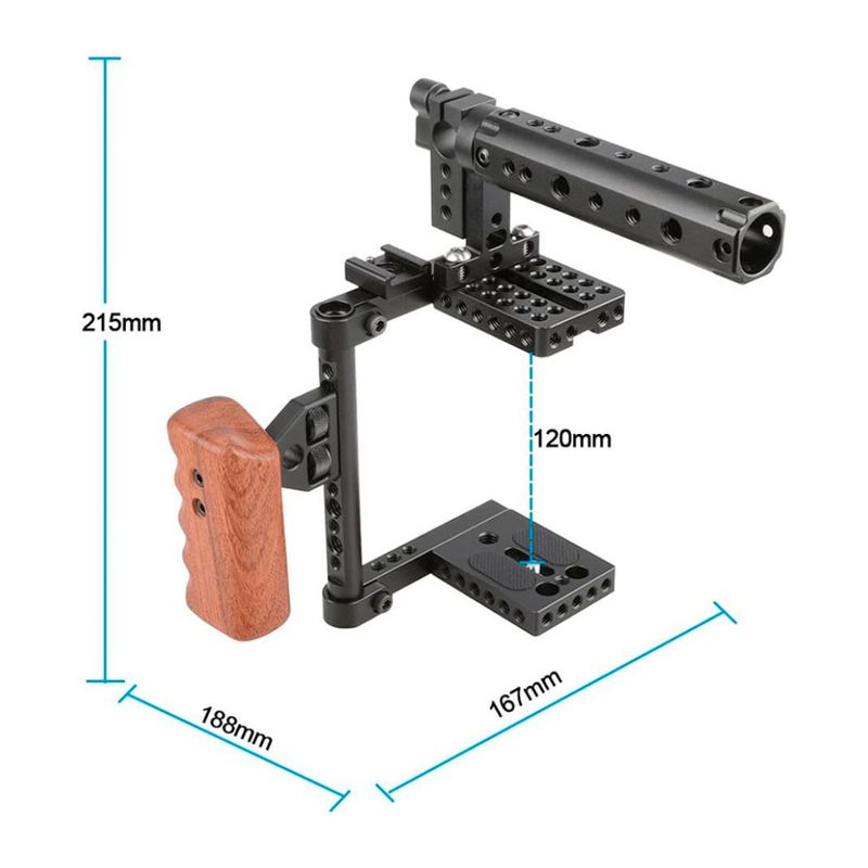 Jaula Camvate para cámara fotográfica negro dimensiones