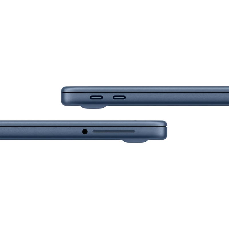 MacBook Neo 13" A18 Pro 256GB 8GB índigo lateral puertos