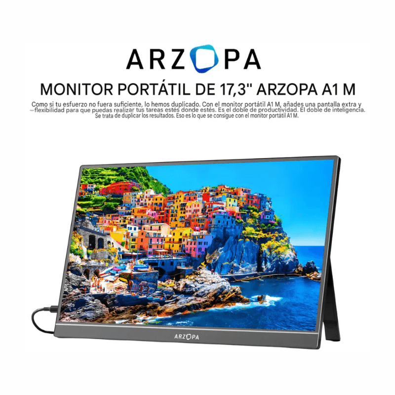 Monitor portátil Arzopa A1M con parlantes integrados