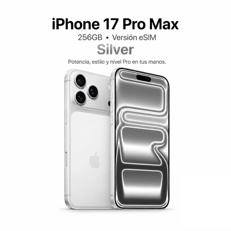 iPhone 17 Pro Max Silver vista de producto
