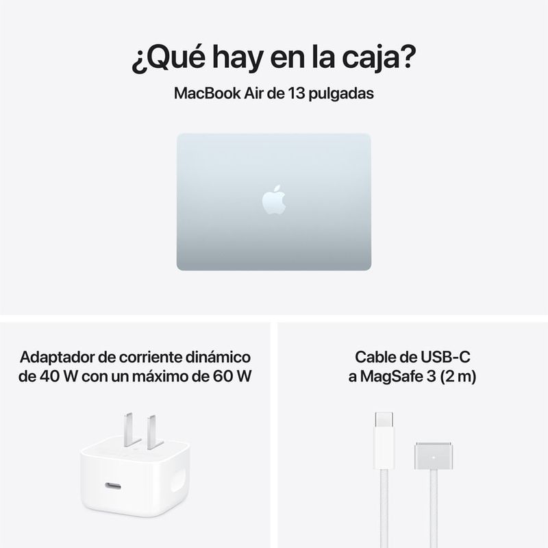 MacBook Air 13" M5 512GB sky blue + Office 365 contenido caja