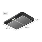 Combo cocina empotrable y campana extractora Electrolux medidas