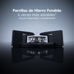 Combo cocina empotrable y campana extractora Electrolux frontal hornilla espacio