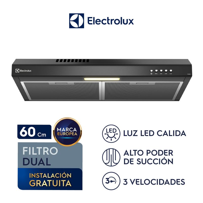 Combo cocina empotrable y campana extractora Electrolux campana beneficios