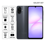 Celular Samsung Galaxy A07 4G 64GB negro, cámara 50MP frontal beneficio