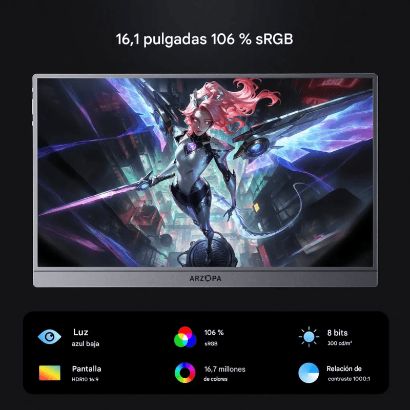 Monitor gamer Arzopa Z1FC para laptop