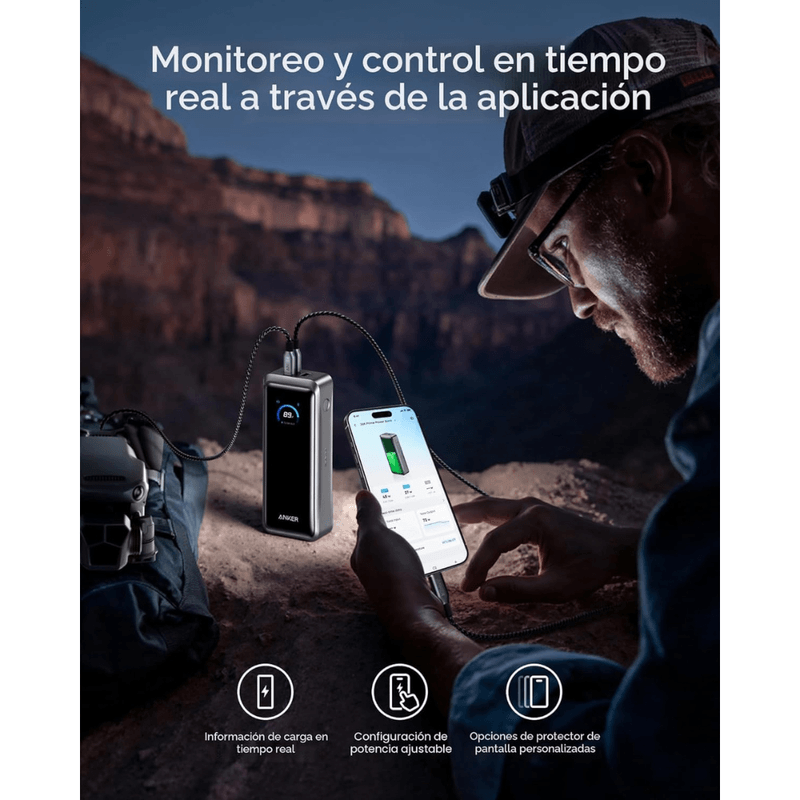 Batería externa Anker Prime 300W 26250mAh con usb-c 140W beneficio