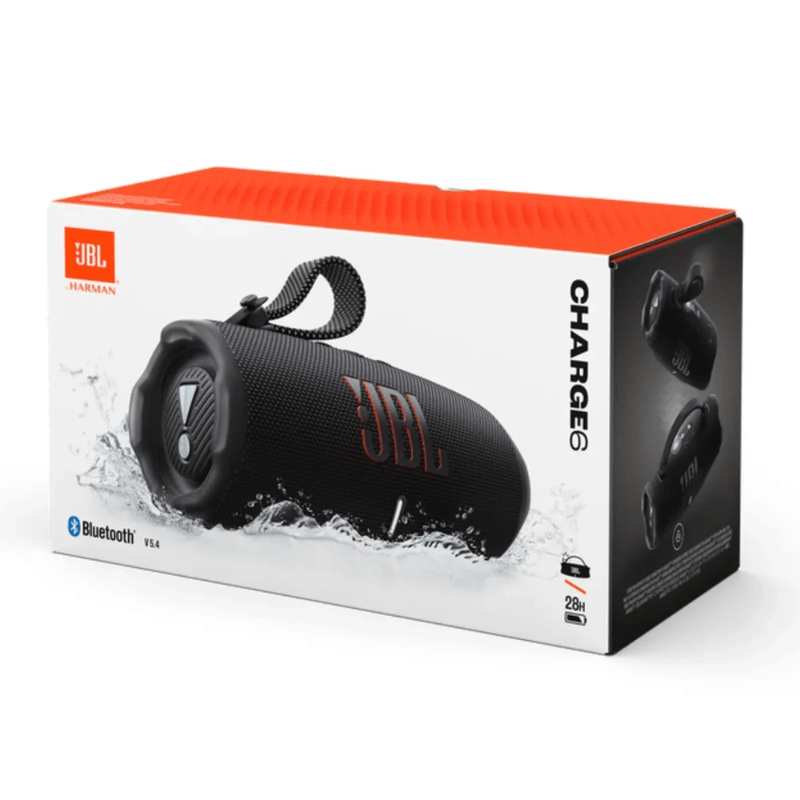 Parlante JBL Charge 6 contenido de caja negro