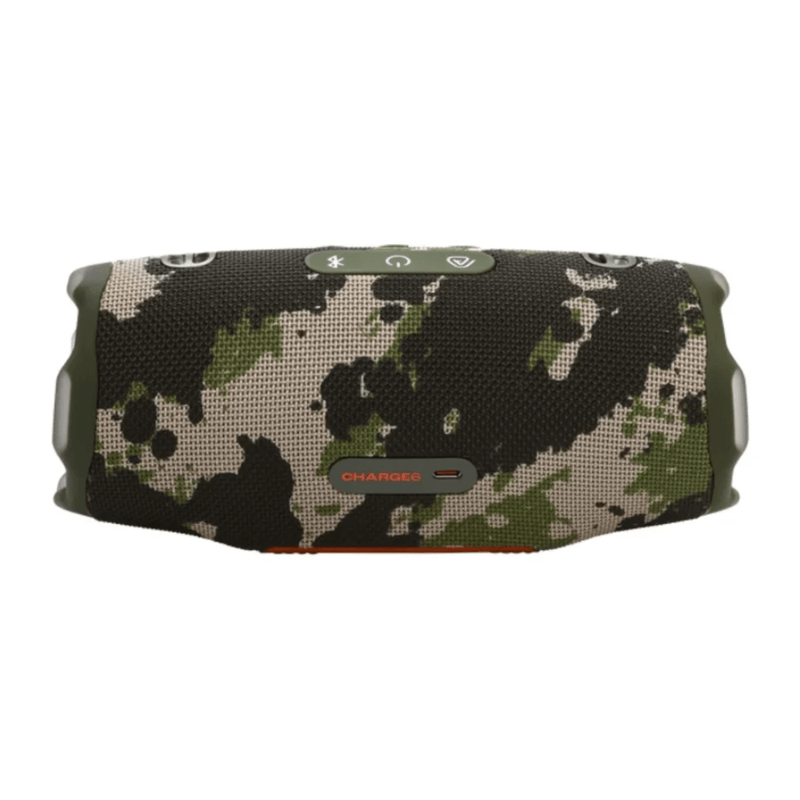 Parlante JBL Charge 6 con Playtime Boost camuflado