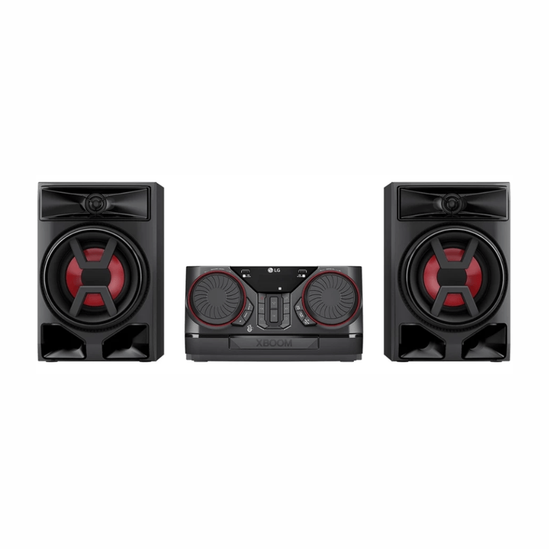 Equipo de sonido LG XBOOM CK43N 300W negro vista frontal