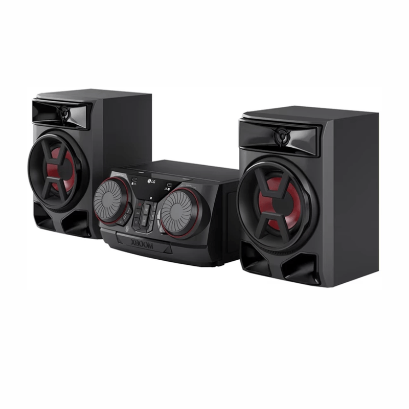 Minicomponente LG XBOOM CK43N Bluetooth negro vista lateral