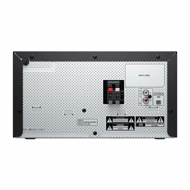 Minicomponente LG XBOOM CK43N Bluetooth negro vista posterior
