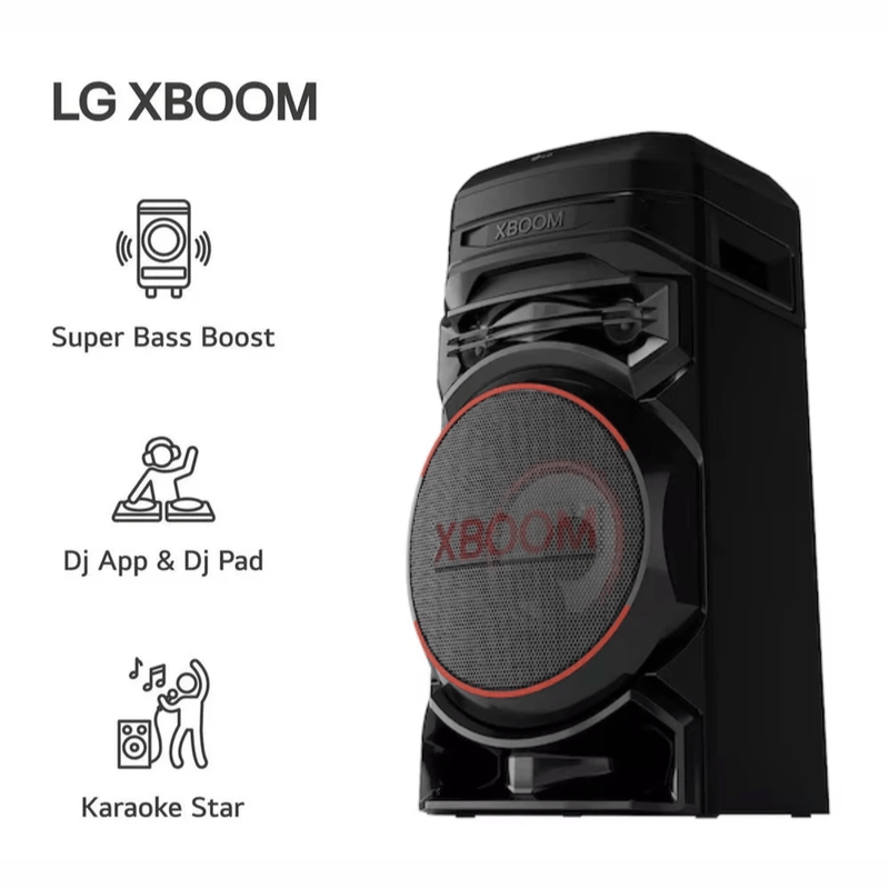 Parlante de torre Bluetooth LG XBOOM RNC5 con Radio FM y USB negro