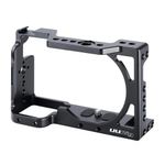 Jaula Ulanzi para cámara Sony A6400 múltiples accesorios vista frontal oblicua