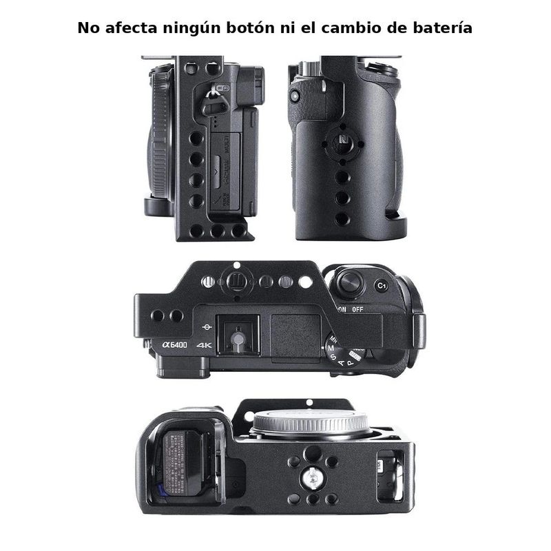 Jaula Ulanzi para cámara Sony A6400 múltiples accesorios especificaciones