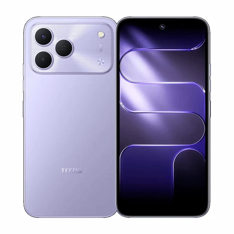 Celular Tecno Spark 50 4G con conector USB Tipo-C morado