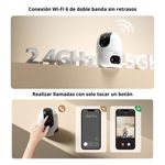 Cámara de seguridad Wi-Fi Imou 10MP doble lente interior frontal medidas