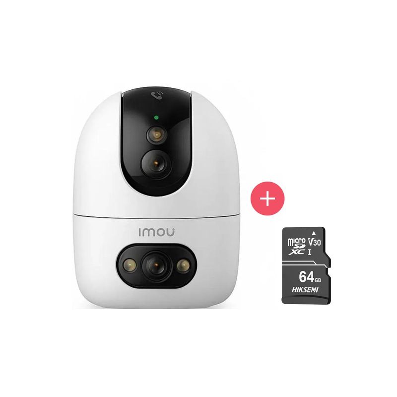 Cámara de seguridad Wi-Fi Imou 10MP con microSD 64GB blanca frontal