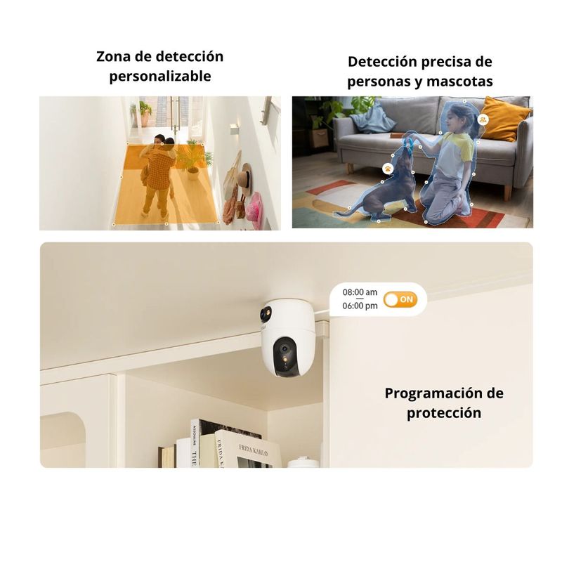 Cámara de seguridad Wi-Fi Imou 10MP con microSD 64GB blanca alcance
