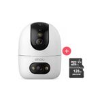 Cámara seguridad Wi-Fi Imou 10MP dual microSD 128GB blanca frontal
