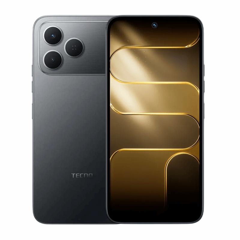 Celular Tecno Spark 50 4G negro vista frontal