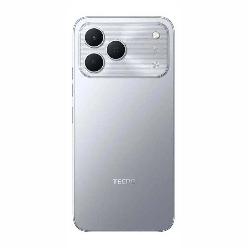 Celular Tecno Spark 50 4G titanio con cámara principal 50MP