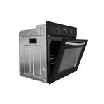 Horno eléctrico empotrable Sole 68L vidrio templado negro oblicuo