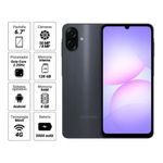 Celular Samsung Galaxy A07 128GB 4GB RAM cámara 50MP negro especificaciones