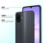 Celular Samsung Galaxy A07 128GB 4GB RAM cámara 50MP negro medidas cámaras