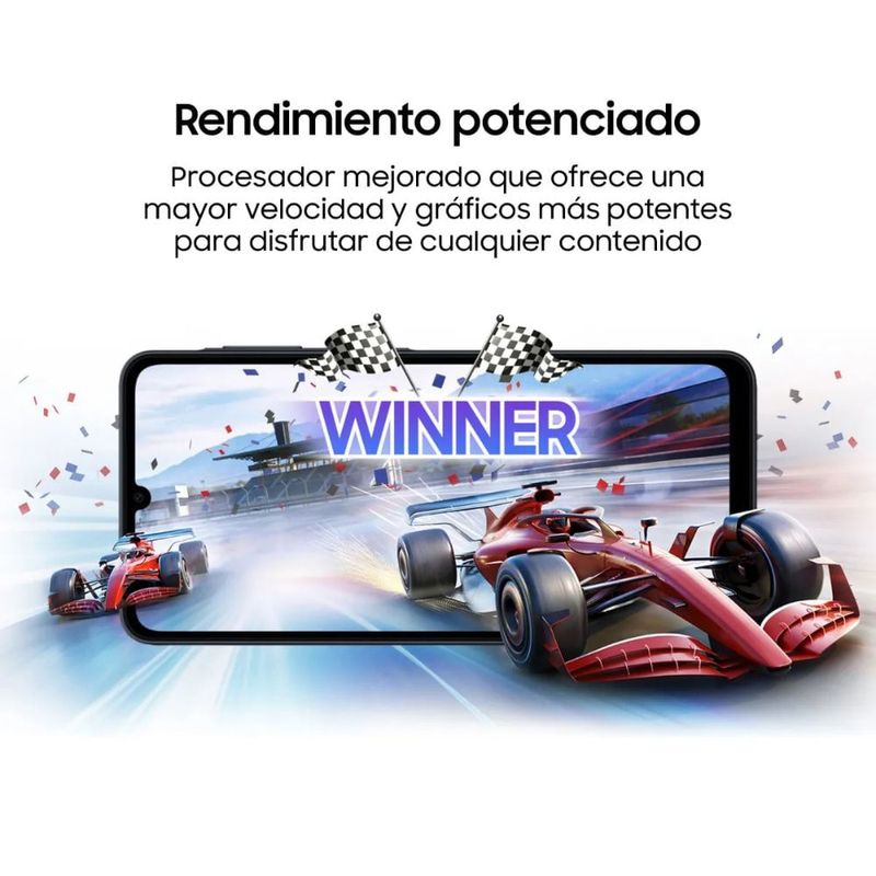 Celular Samsung Galaxy A07 128GB 4GB RAM cámara 50MP negro medidas velocidad