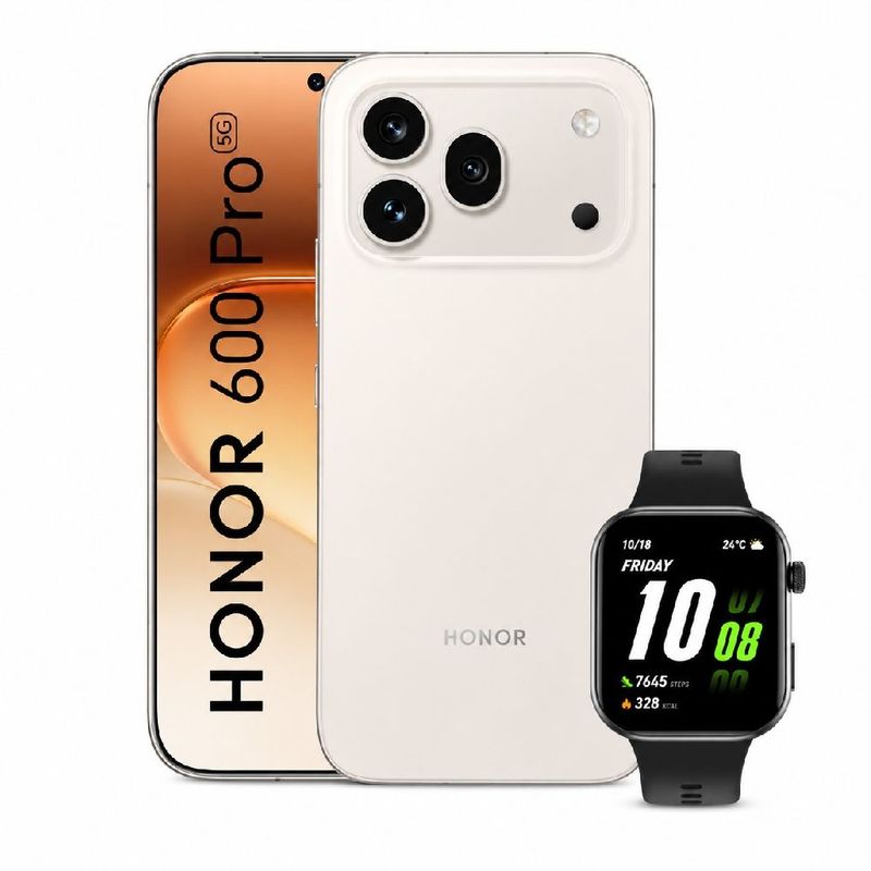 Celular Honor 600 5G 256GB 8GB RAM cámara 200MP con Watch frontal