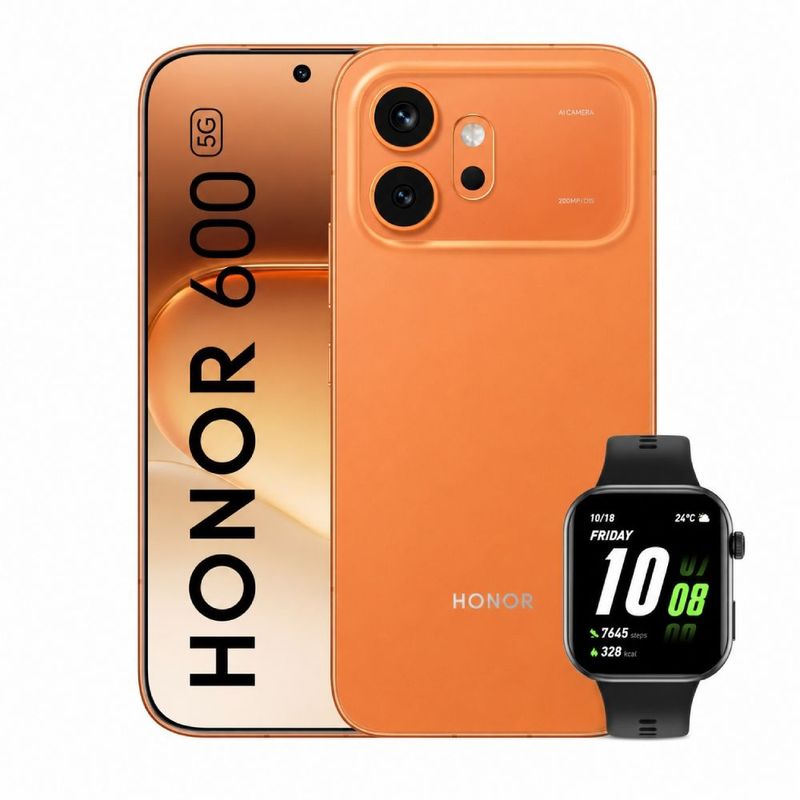 Celular Honor 600 5G 256GB 8GB RAM cámara 200MP con Watch frontal
