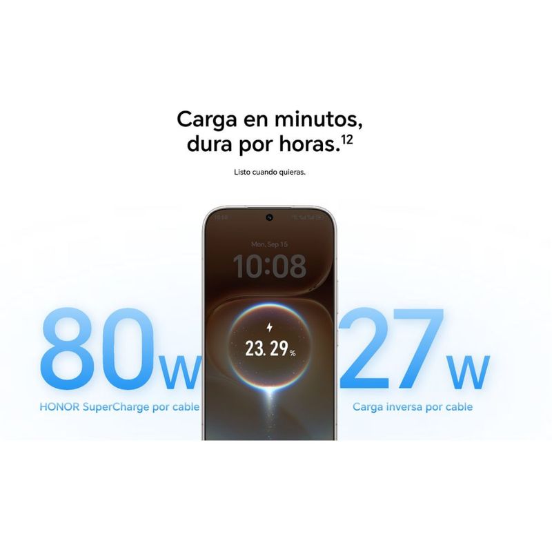 Celular Honor 600 5G 256GB 8GB RAM cámara 200MP con Watch carga
