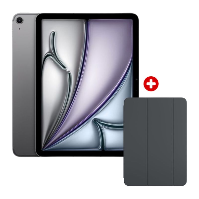 iPad Air 11 M4 128GB con Case Protector vista frontal