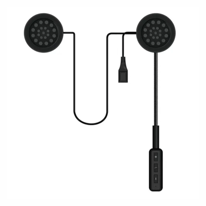 Intercomunicador Bluetooth Ewtto ET-A4956B negro kit de micrófono 2 en 1