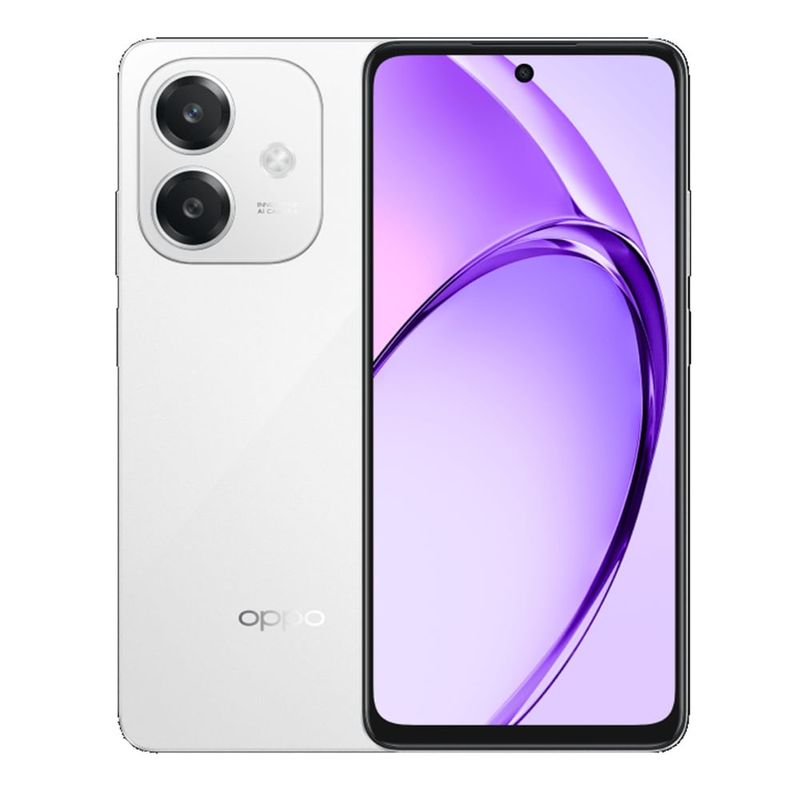 Celular Oppo A60 4G 256GB 8GB RAM Blanco frontal